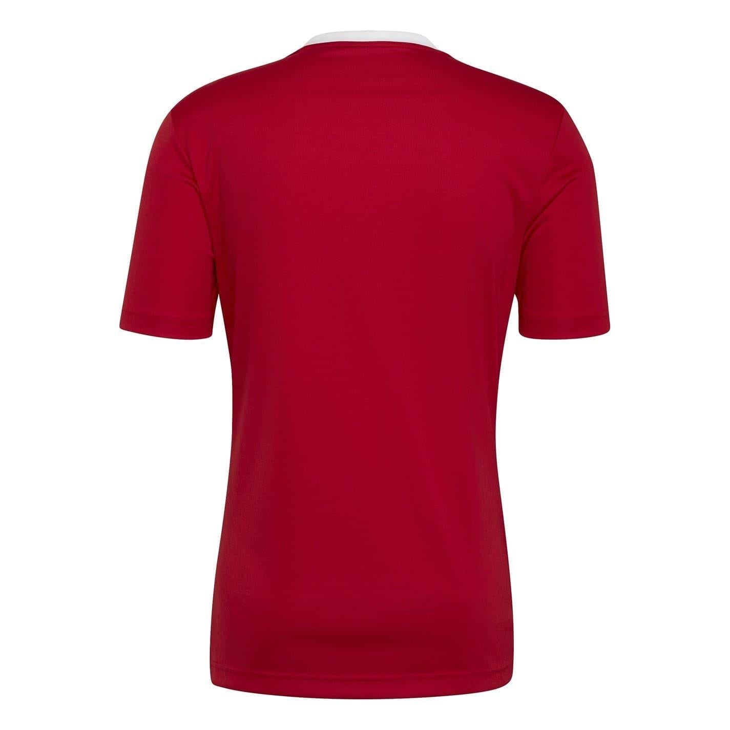 Red - Back - Adidas Mens Entrada 22 Jersey
