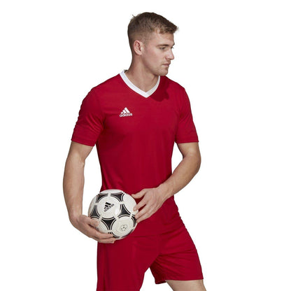 Red - Pack Shot - Adidas Mens Entrada 22 Jersey
