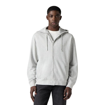 Grey - Lifestyle - Levis Mens Alder Bomber Hoodie