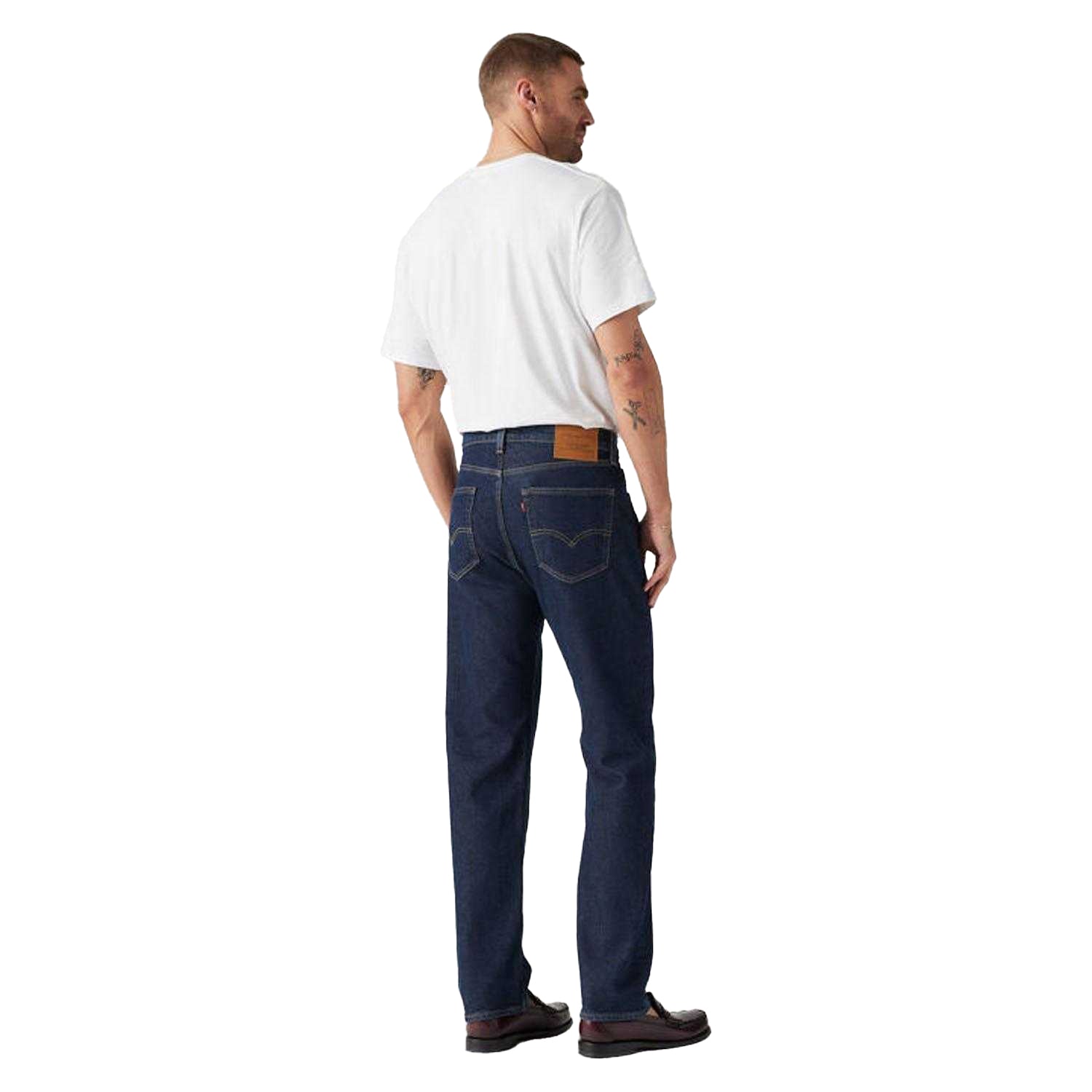 Blue - Back - Levis Mens 505 Jeans