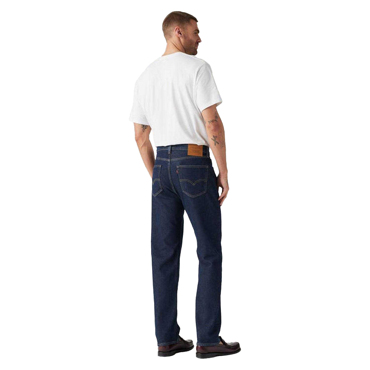Blue - Back - Levis Mens 505 Jeans