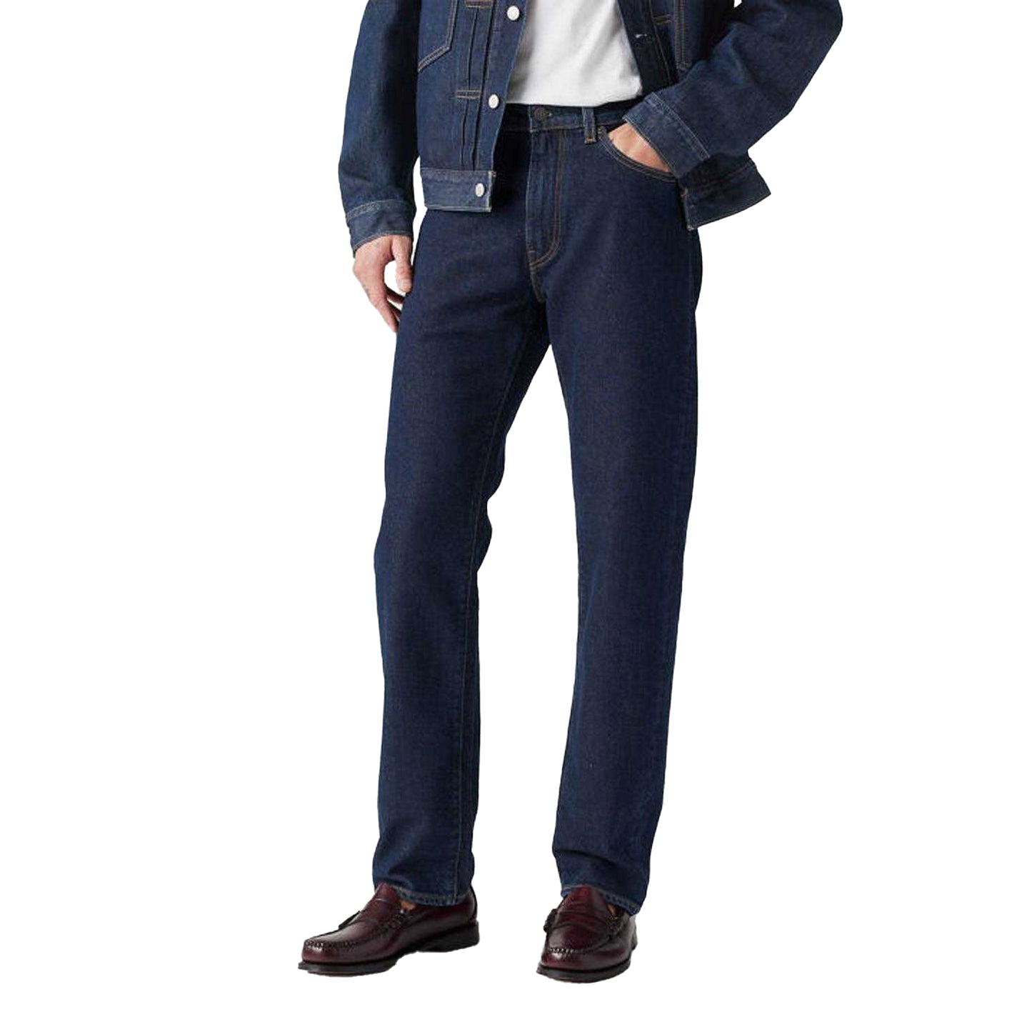 Blue - Side - Levis Mens 505 Jeans