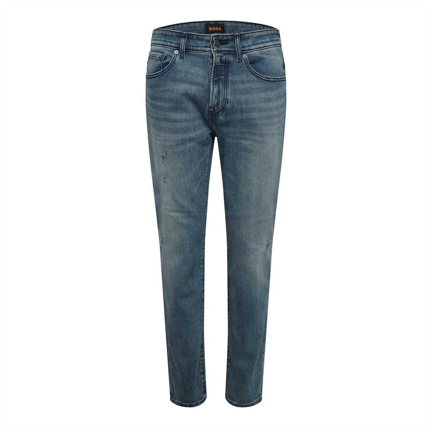 Navy - Front - Boss Mens Re.Maine Regular Jeans