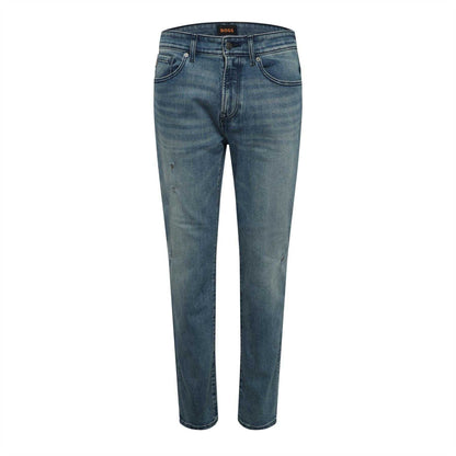 Navy - Front - Boss Mens Re.Maine Regular Jeans