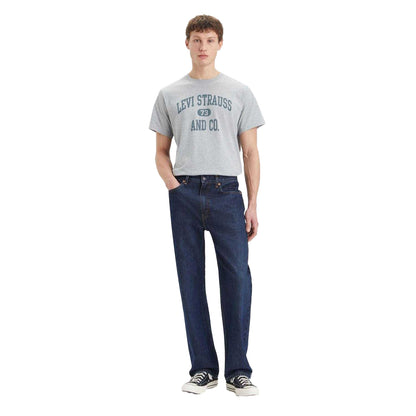 Blue - Side - Levis Mens 565 Straight Leg Jeans