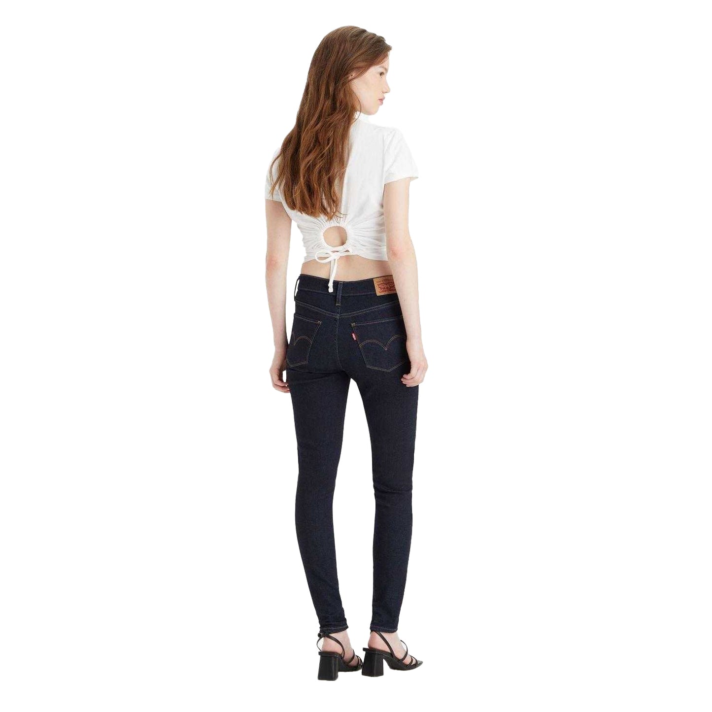 Blue - Back - Levis Womens-Ladies Shaping Super Skinny Jeans