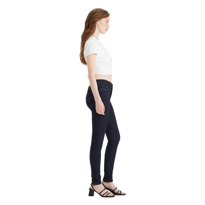 Blue - Side - Levis Womens-Ladies Shaping Super Skinny Jeans