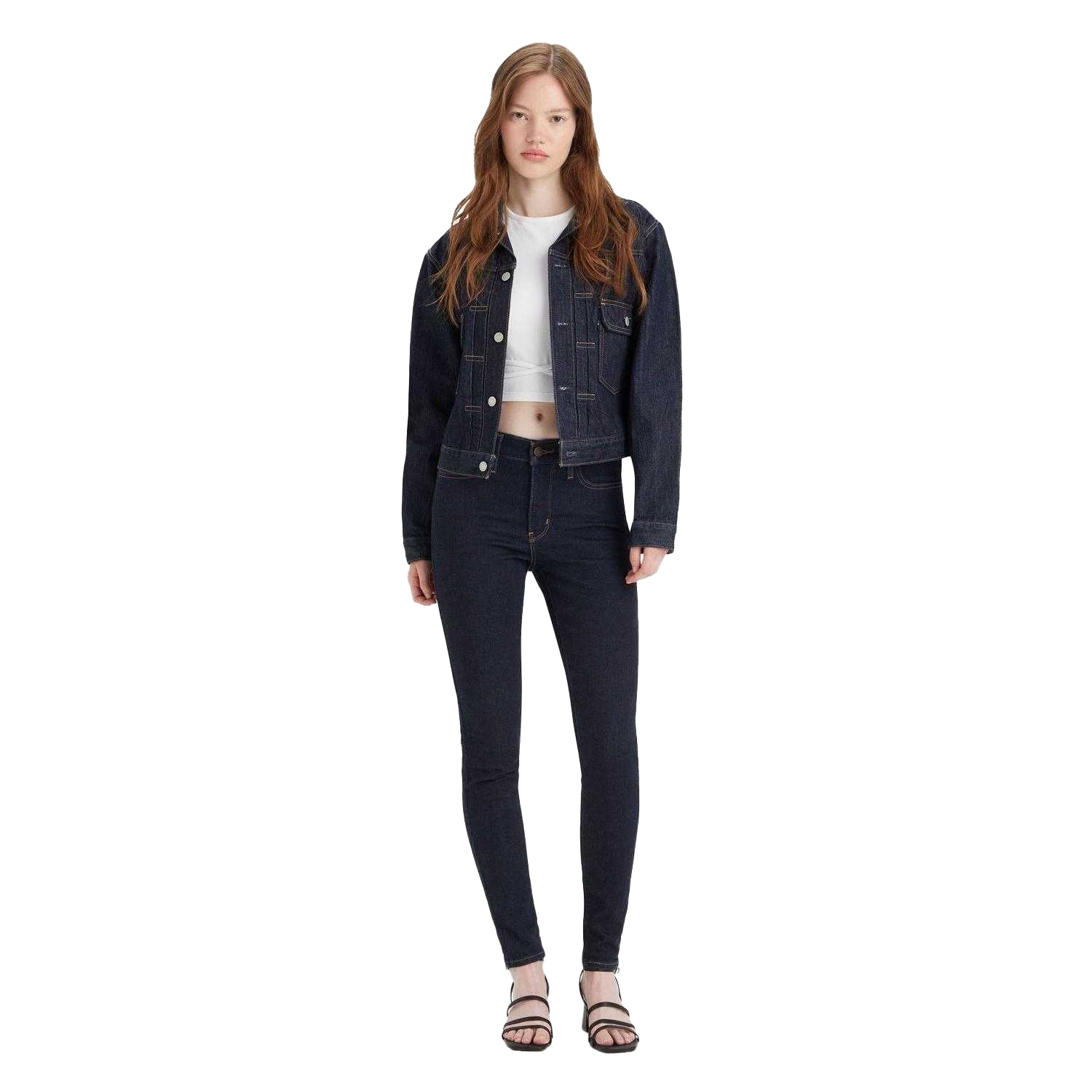 Blue - Lifestyle - Levis Womens-Ladies Shaping Super Skinny Jeans