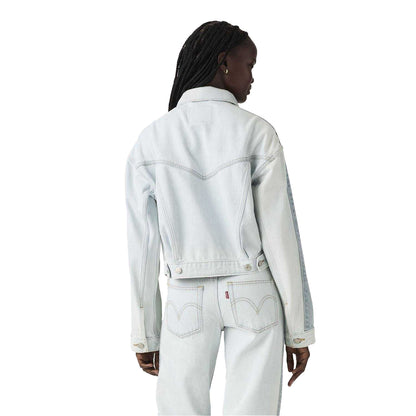 Blue - Back - Levis Womens-Ladies Trucker Jacket