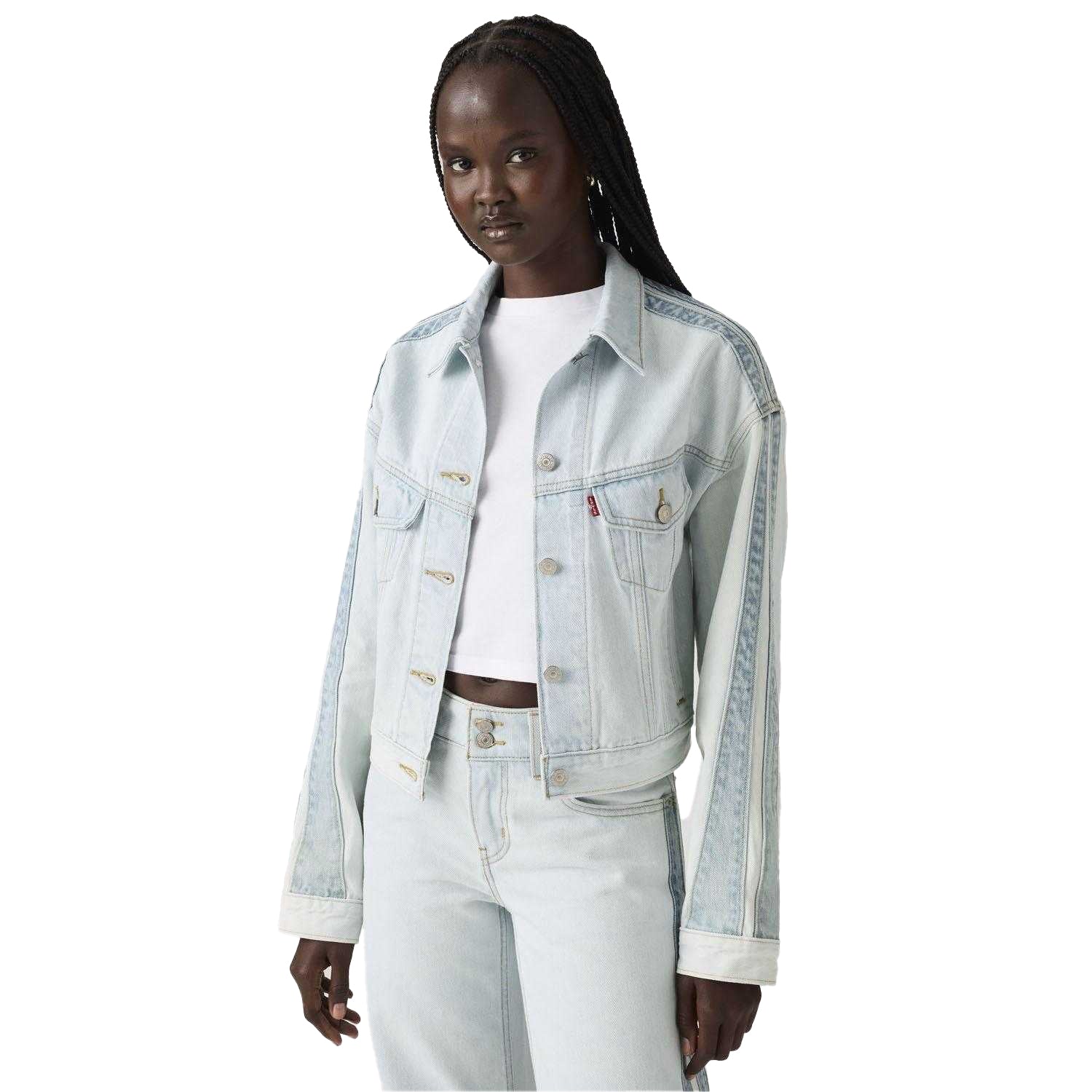 Blue - Pack Shot - Levis Womens-Ladies Trucker Jacket
