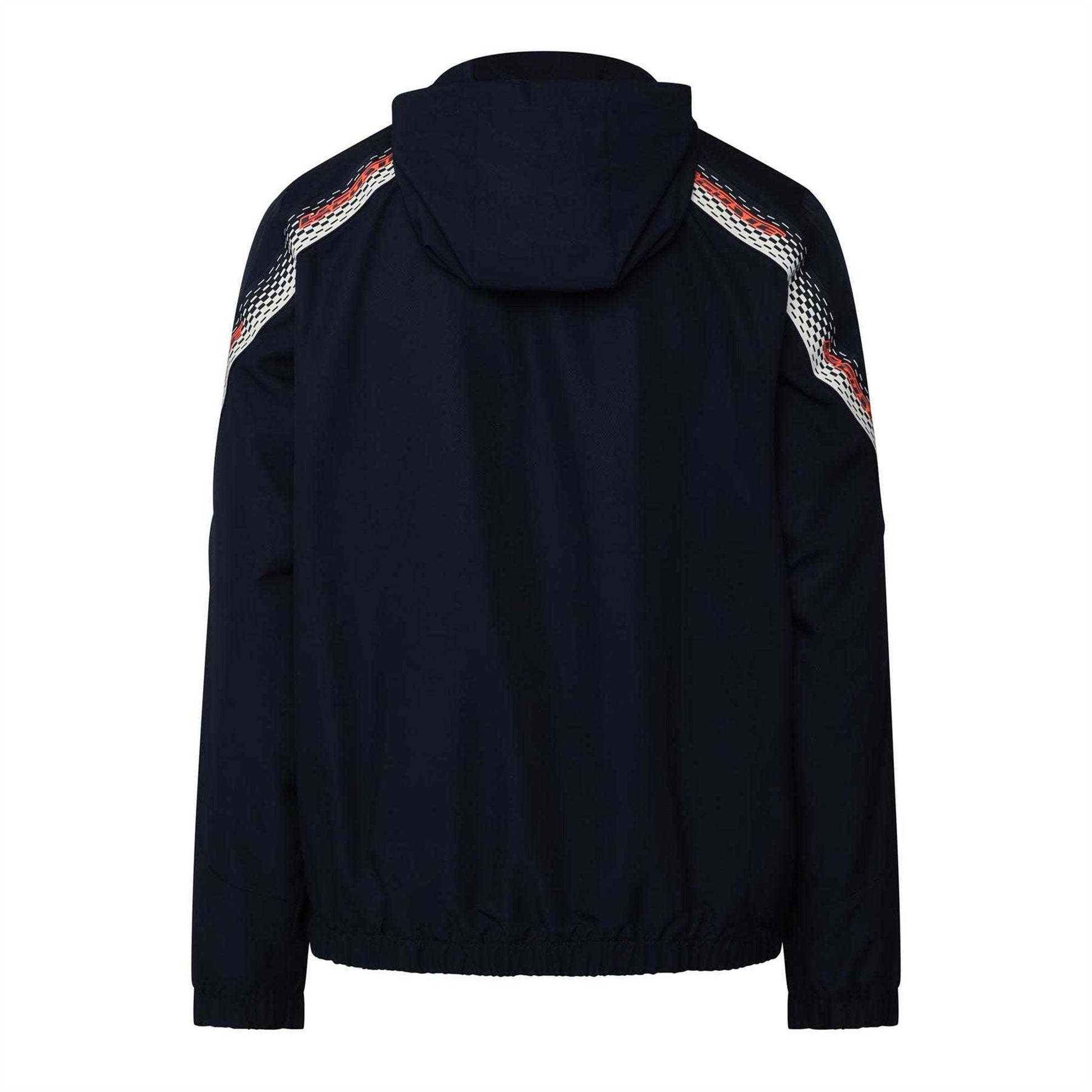 Navy - Back - Lacoste Mens Tennis Hooded Jacket