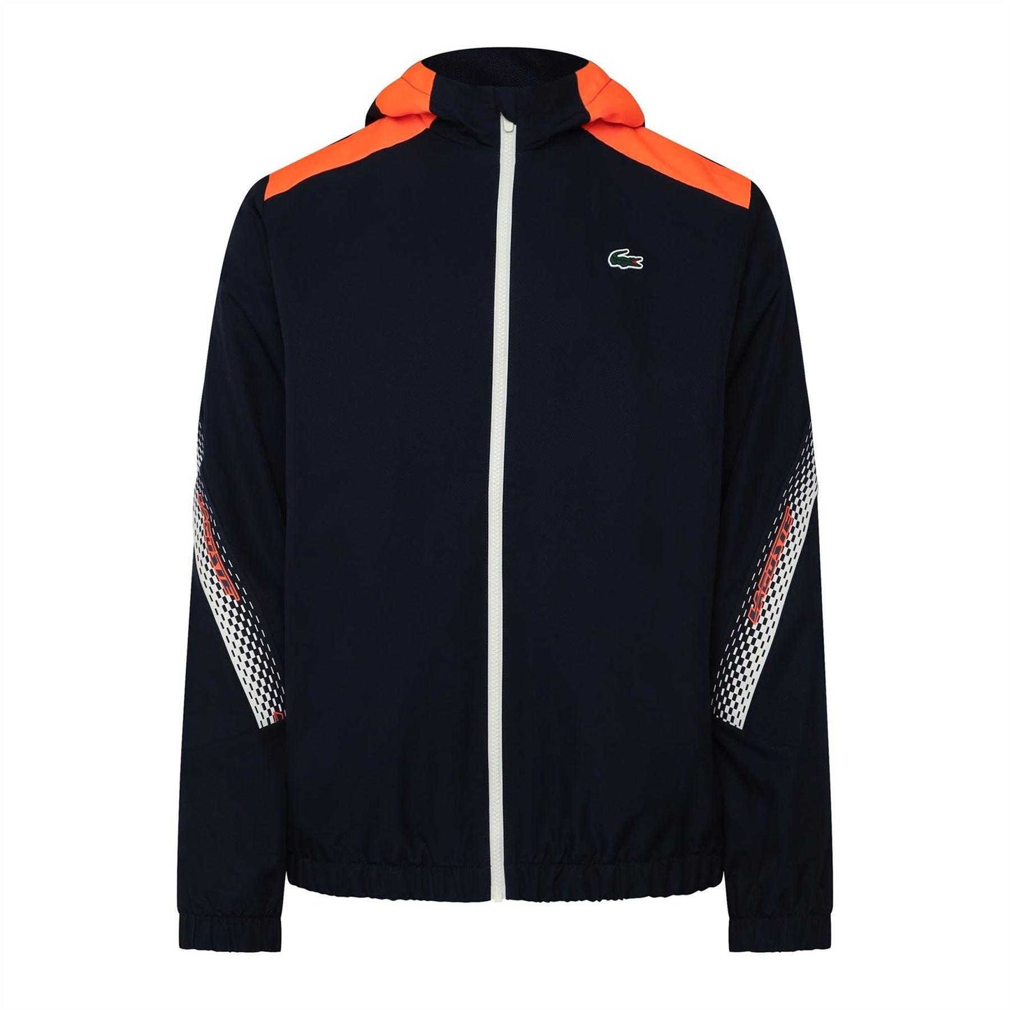 Navy - Front - Lacoste Mens Tennis Hooded Jacket