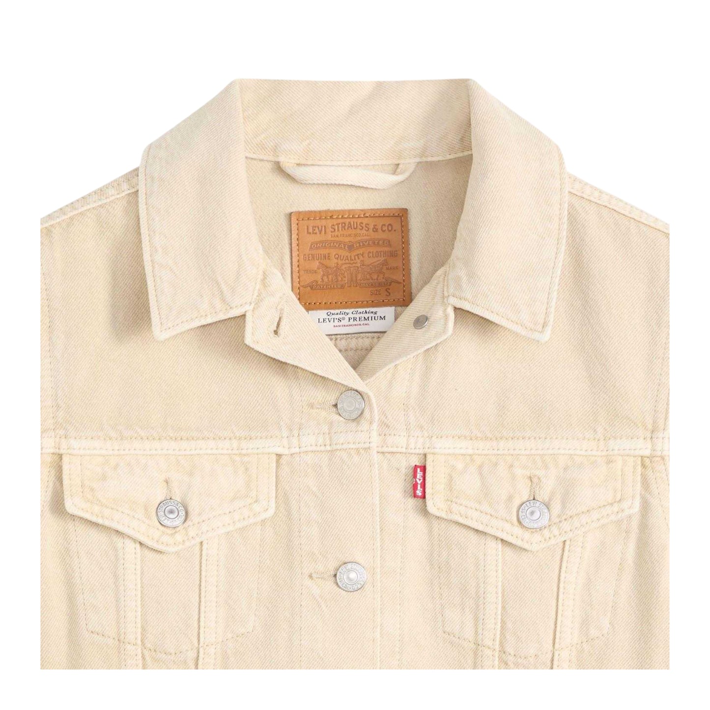 Beige - Lifestyle - Levis Womens-Ladies Original Trucker Jacket