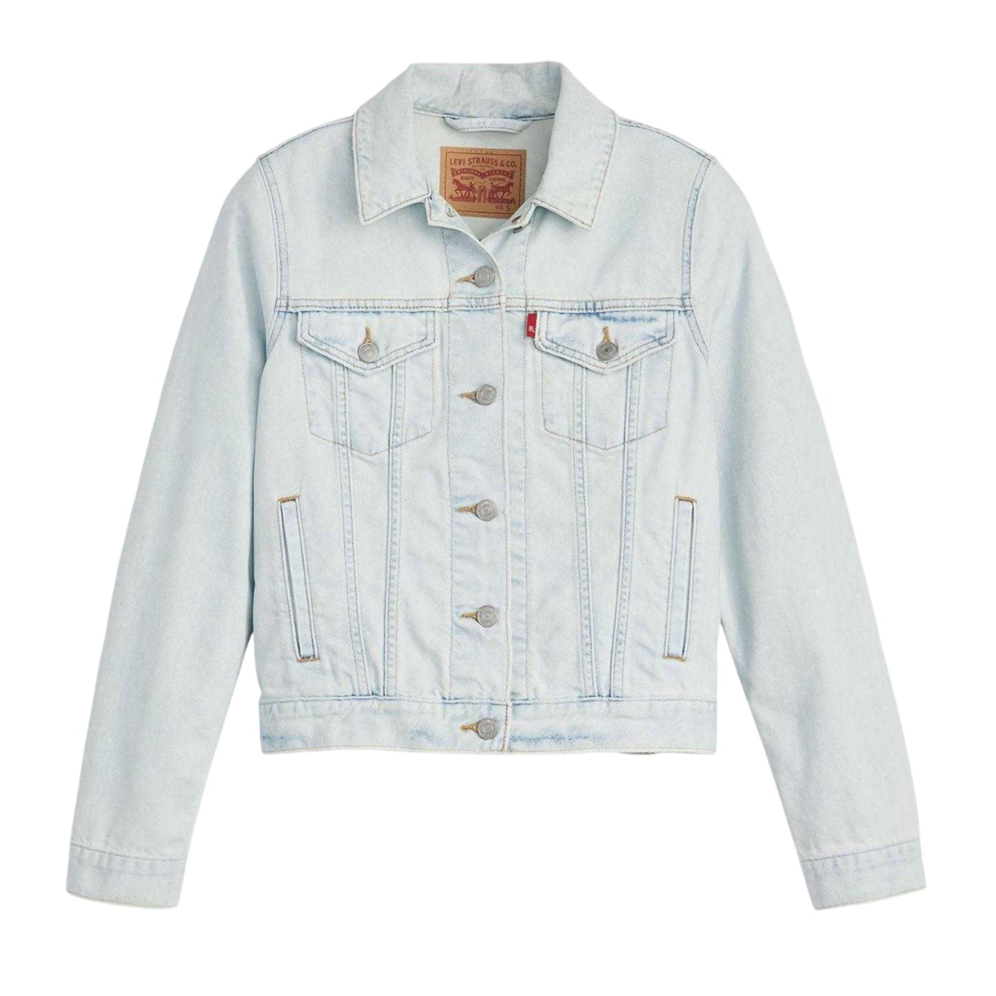 Blue - Front - Levis Womens-Ladies Original Trucker Jacket