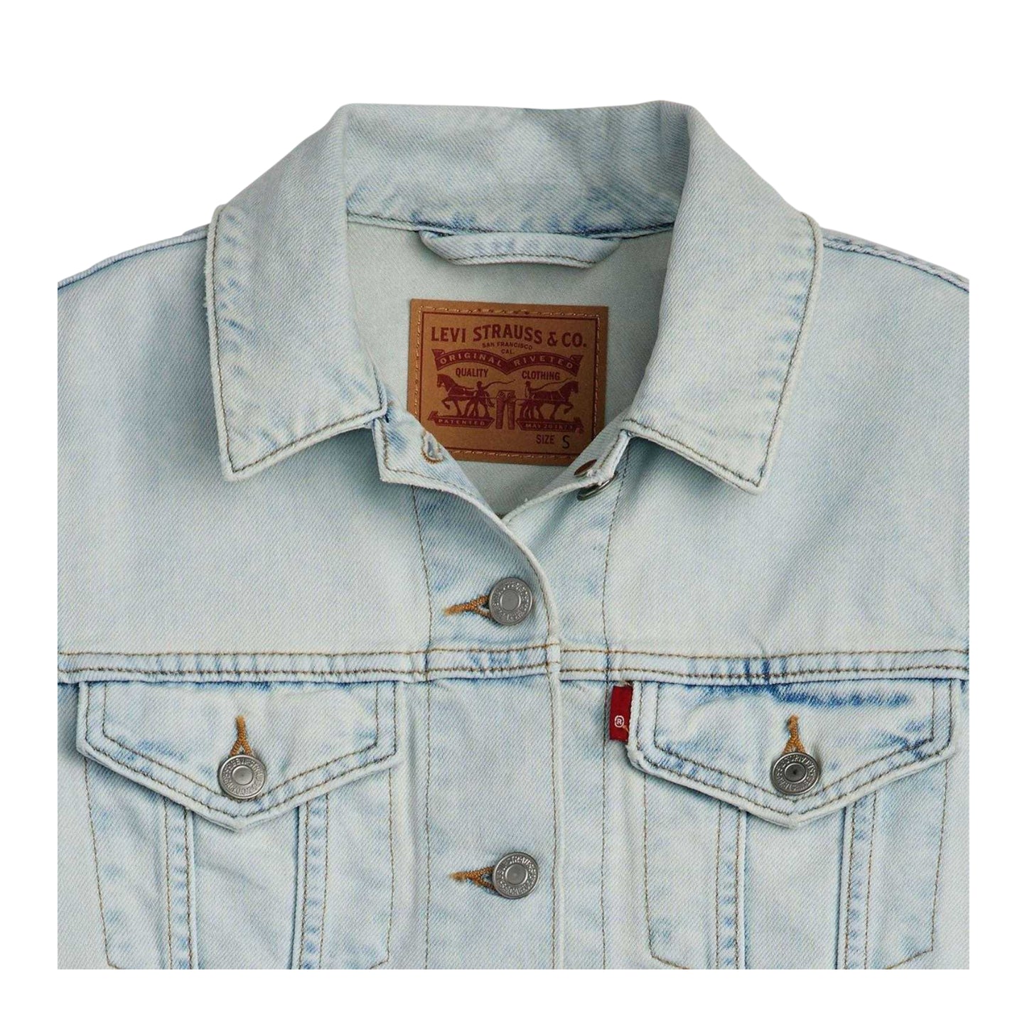 Blue - Lifestyle - Levis Womens-Ladies Original Trucker Jacket