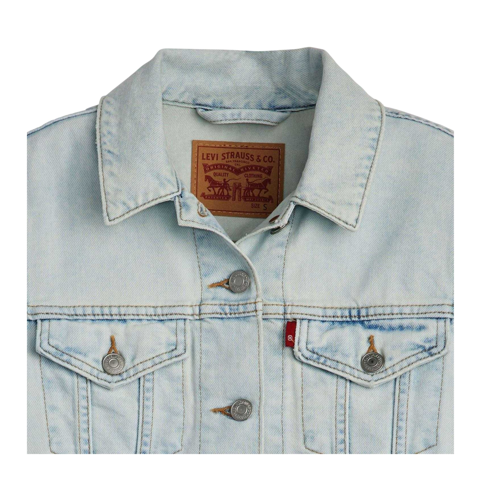 Blue - Lifestyle - Levis Womens-Ladies Original Trucker Jacket