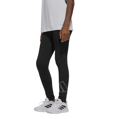 Black - Side - Adidas Girls Single Jersey Tight Leggings