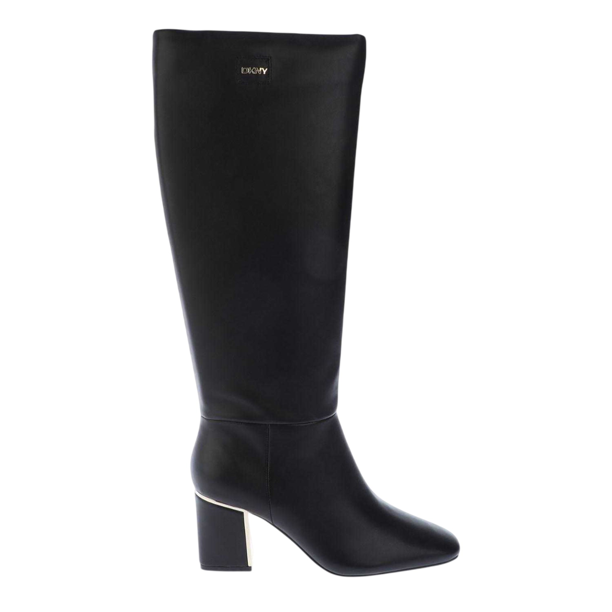 Black - Side - DKNY Womens-Ladies Casonn Tall Calf Boots