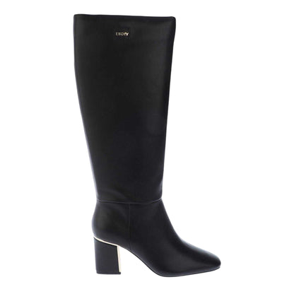 Black - Side - DKNY Womens-Ladies Casonn Tall Calf Boots