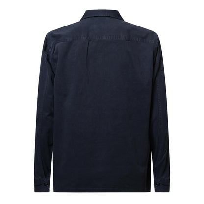 Dark Blue - Back - Boss Mens Lovel Full Zip Overshirt