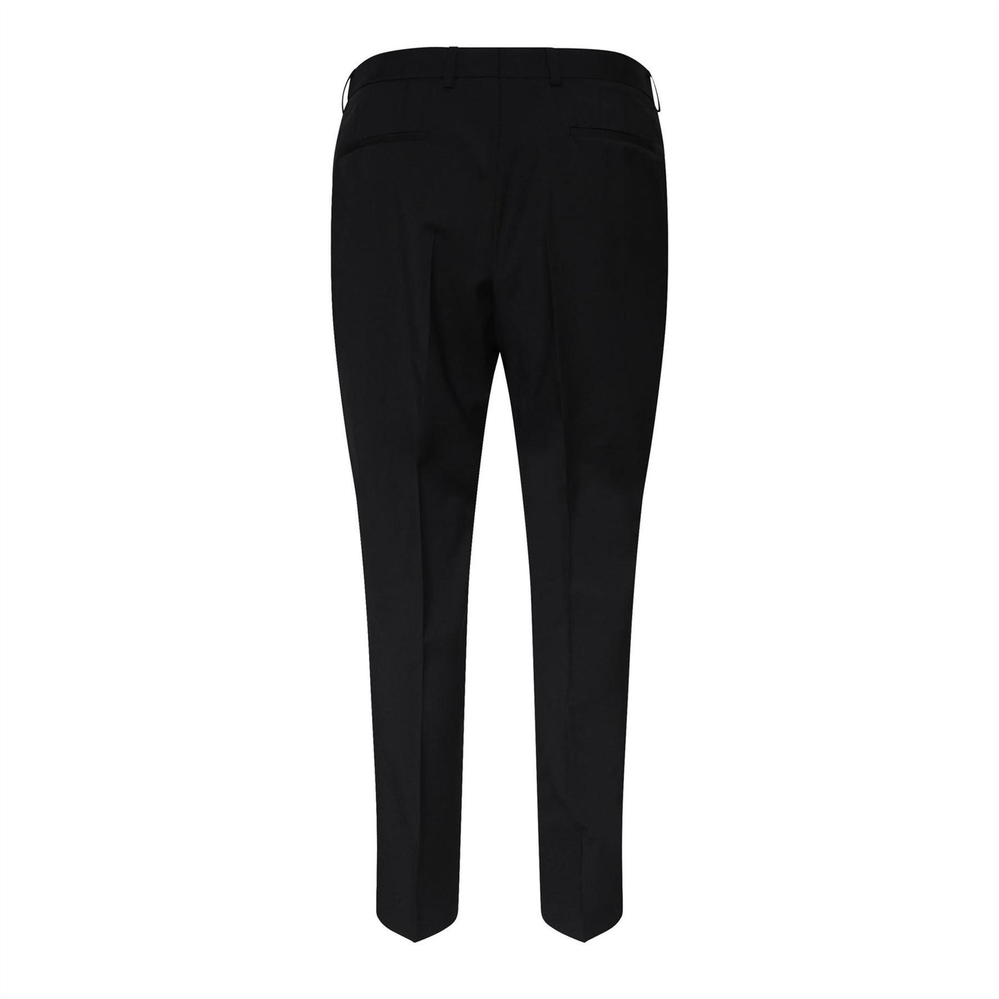 Black - Back - Boss Mens H-Genius Virgin Wool Trousers