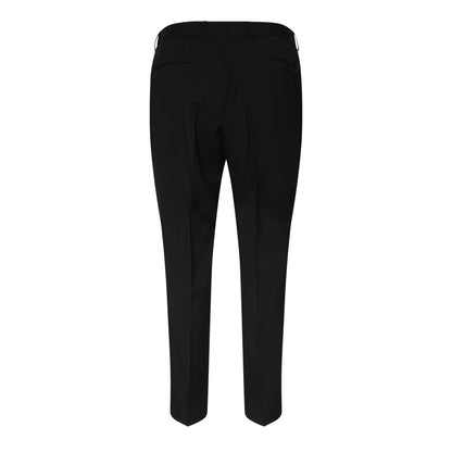 Black - Back - Boss Mens H-Genius Virgin Wool Trousers