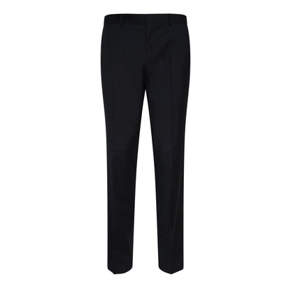 Dark Blue - Front - Boss Mens H-Genius Virgin Wool Trousers