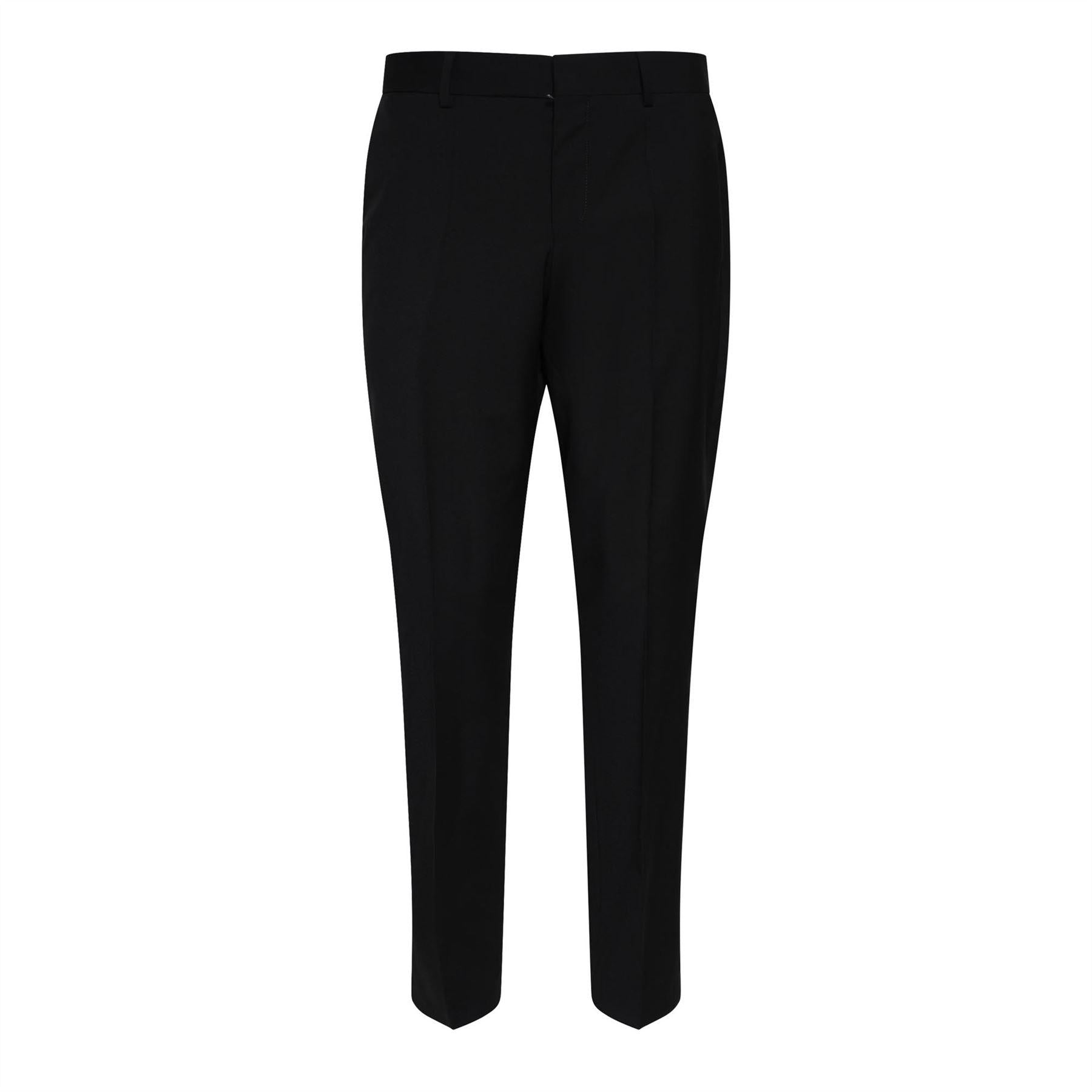 Black - Front - Boss Mens H-Genius Virgin Wool Trousers