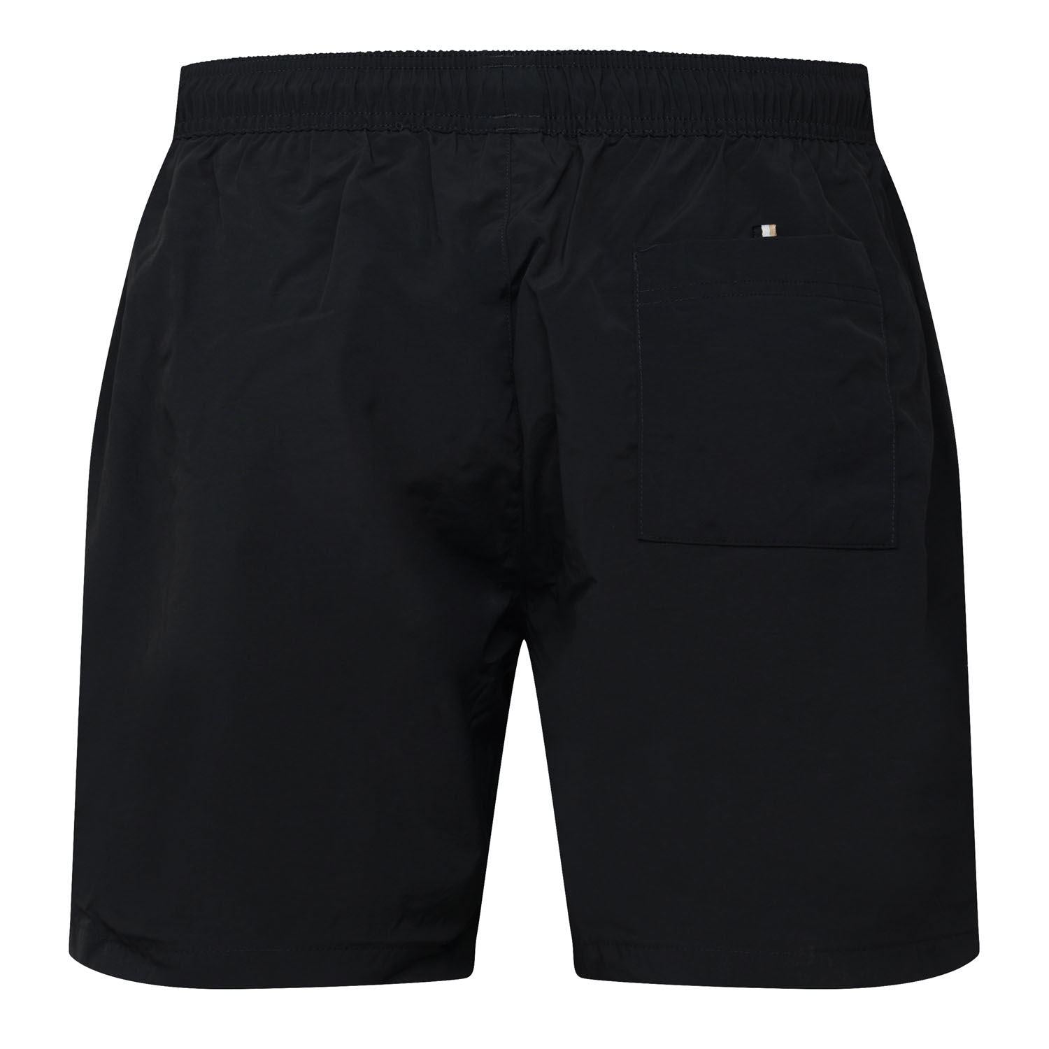 Grey - Back - Boss Mens Louis Swim Shorts