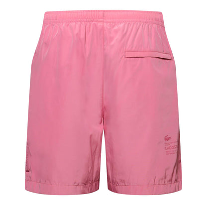Bubblegum Pink - Back - Lacoste Mens Taffeta Showerproof Shorts