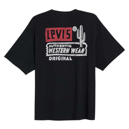 Blue - Back - Levis Womens-Ladies Graphic T-Shirt