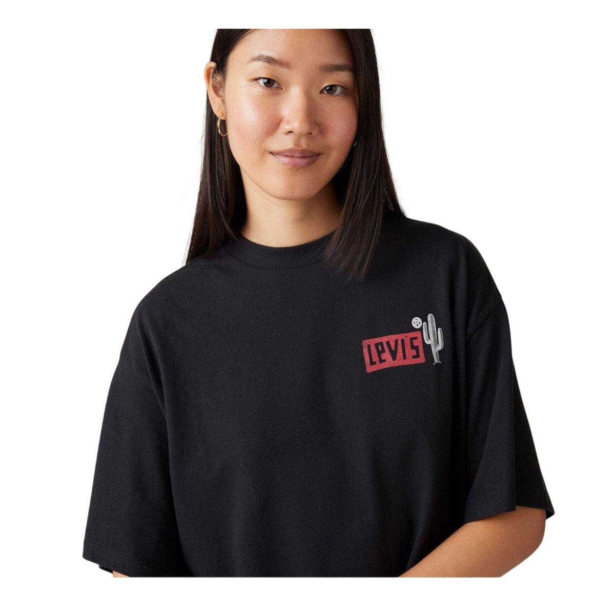 Blue - Side - Levis Womens-Ladies Graphic T-Shirt