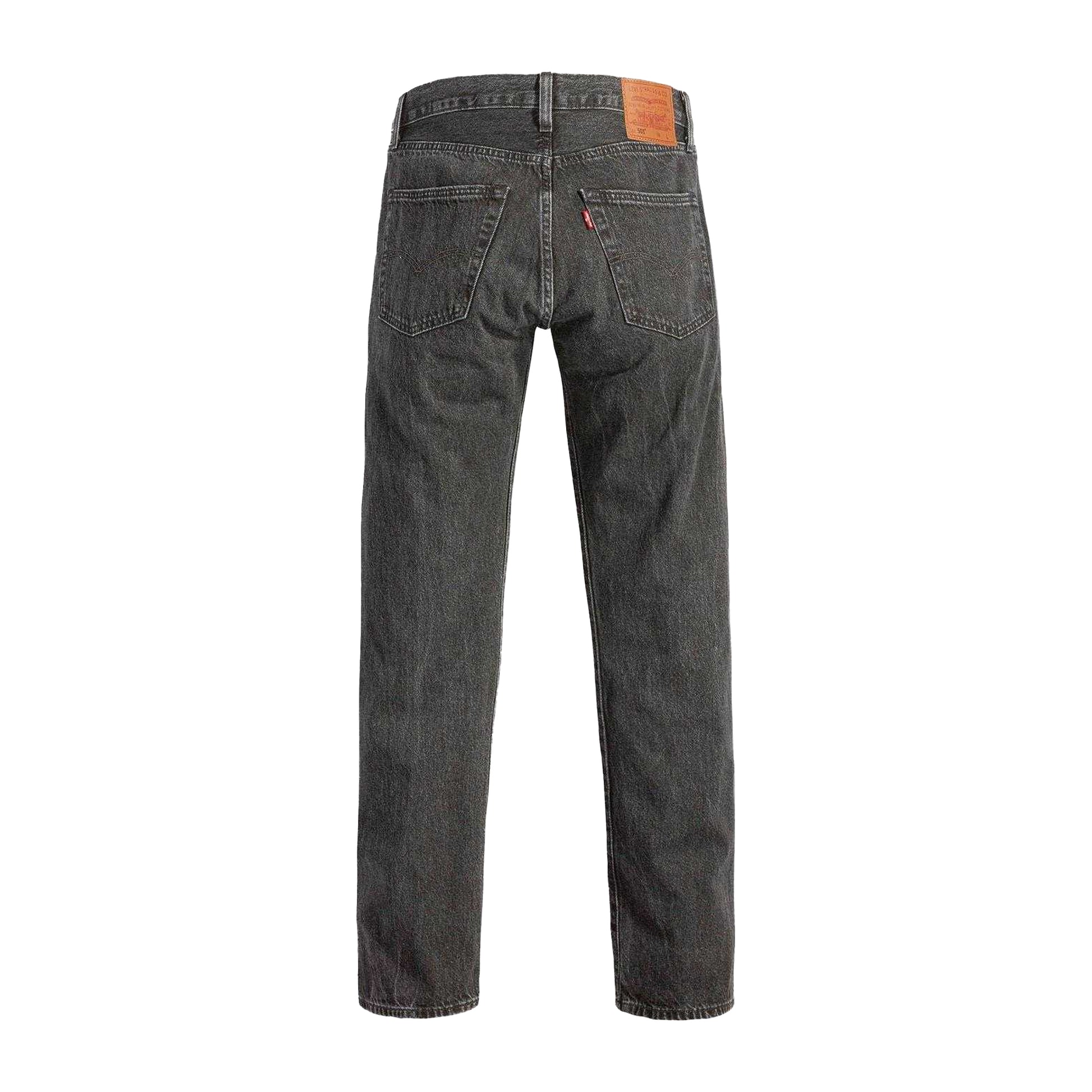 Grey - Back - Levis Mens 501 Original Crash Courses Jeans