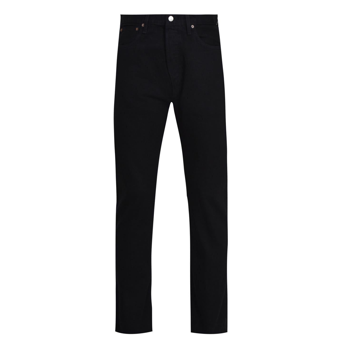 Black - Pack Shot - Levis Mens 501 Original Crash Courses Jeans