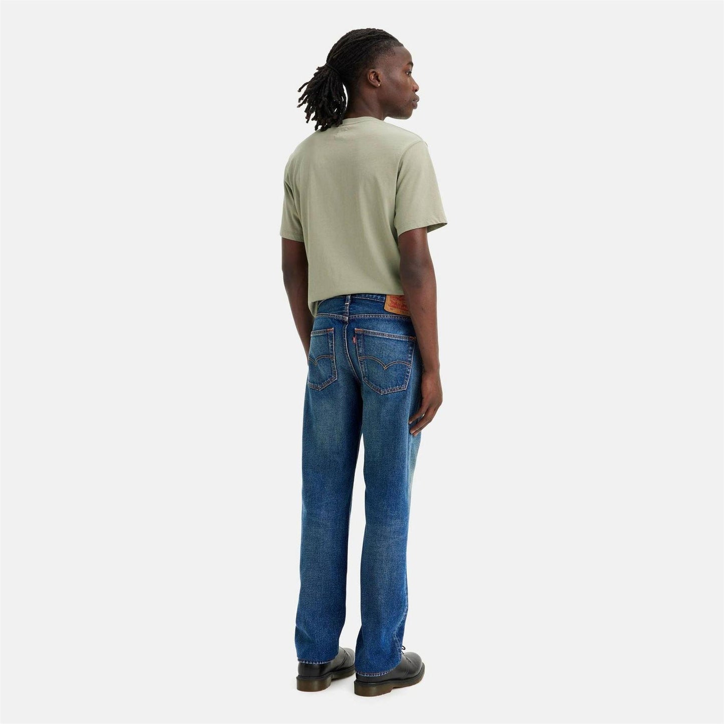 Blue - Side - Levis Mens 501 Original Crash Courses Jeans