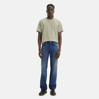 Blue - Front - Levis Mens 501 Original Crash Courses Jeans