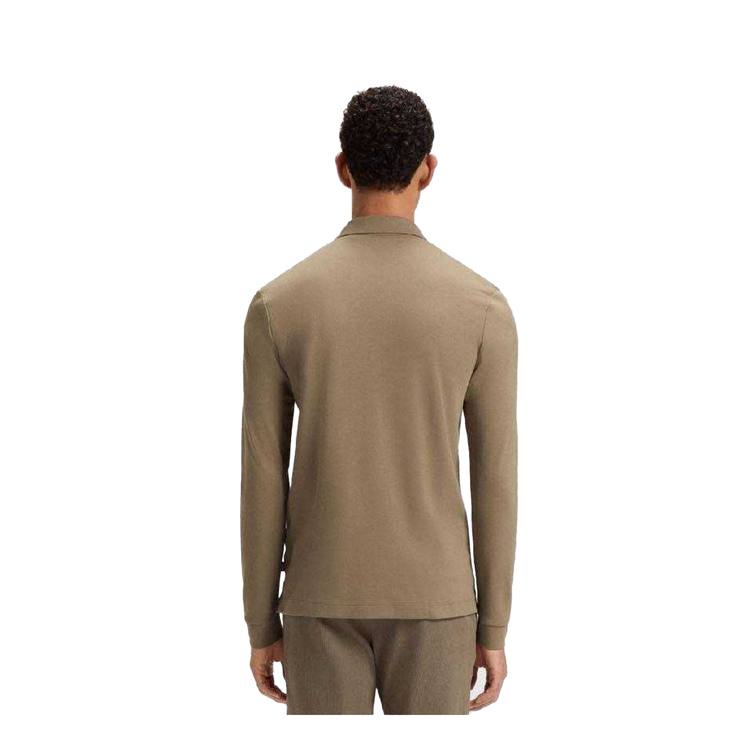 Brown - Back - Boss Mens Pado 30 Polo Shirt