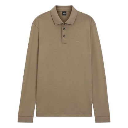 Brown - Front - Boss Mens Pado 30 Polo Shirt