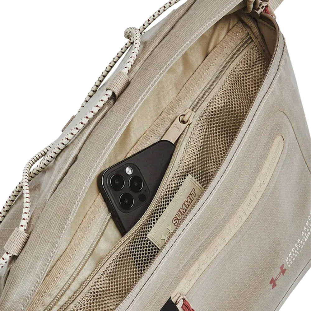 Brown - Side - Under Armour UA Summit Waist Bag