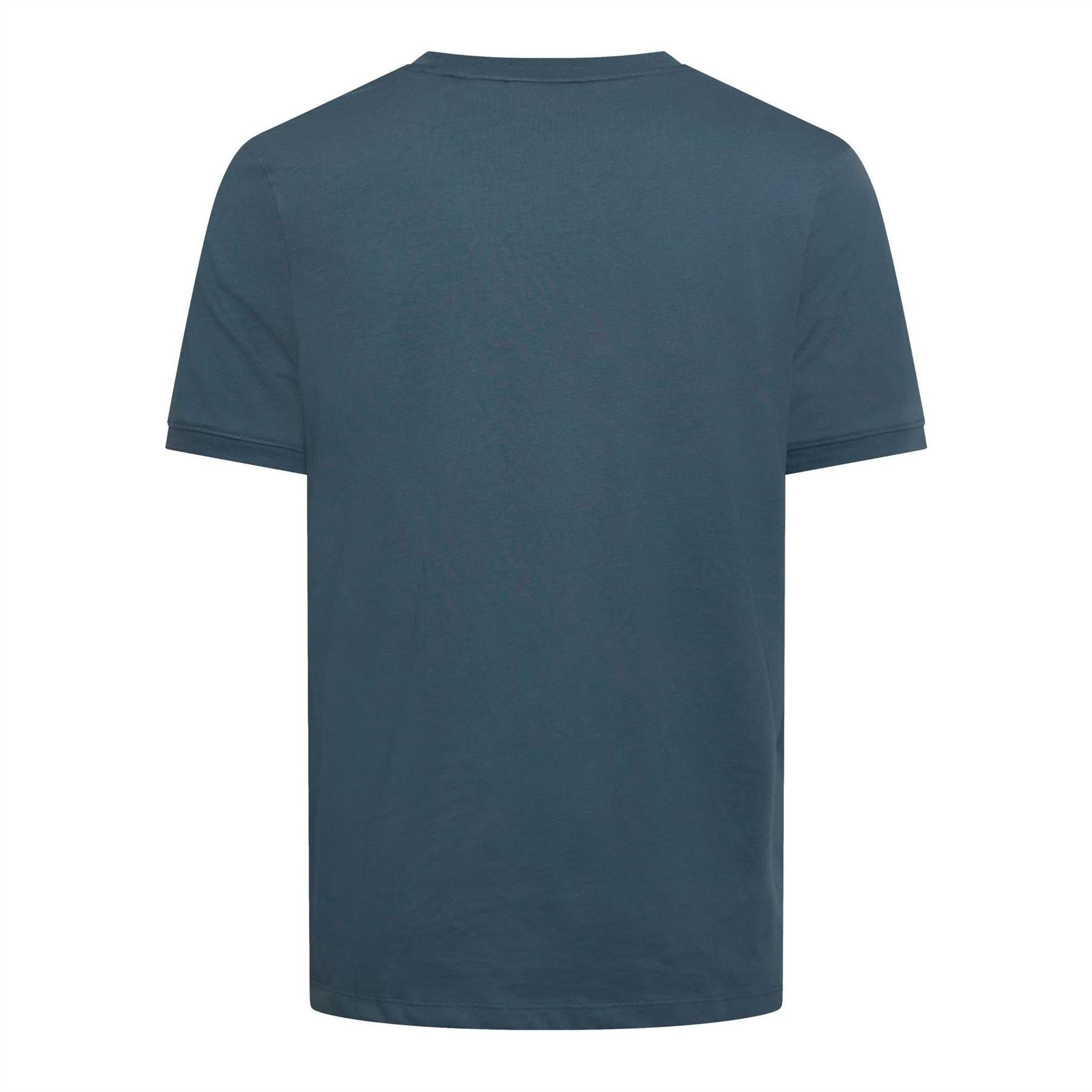 Open Blue - Side - Hugo Mens Diragolino212 Logo T-Shirt
