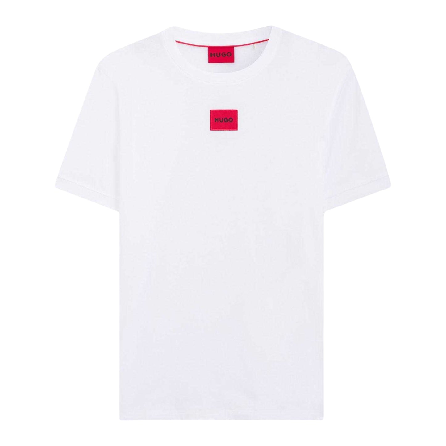 White - Front - Hugo Mens Diragolino212 Logo T-Shirt