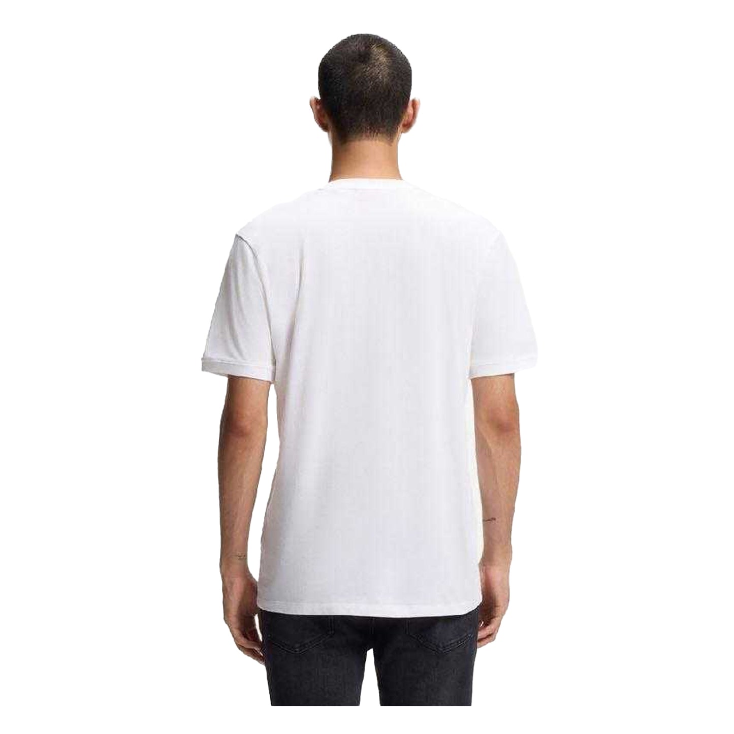 White - Back - Hugo Mens Diragolino212 Logo T-Shirt