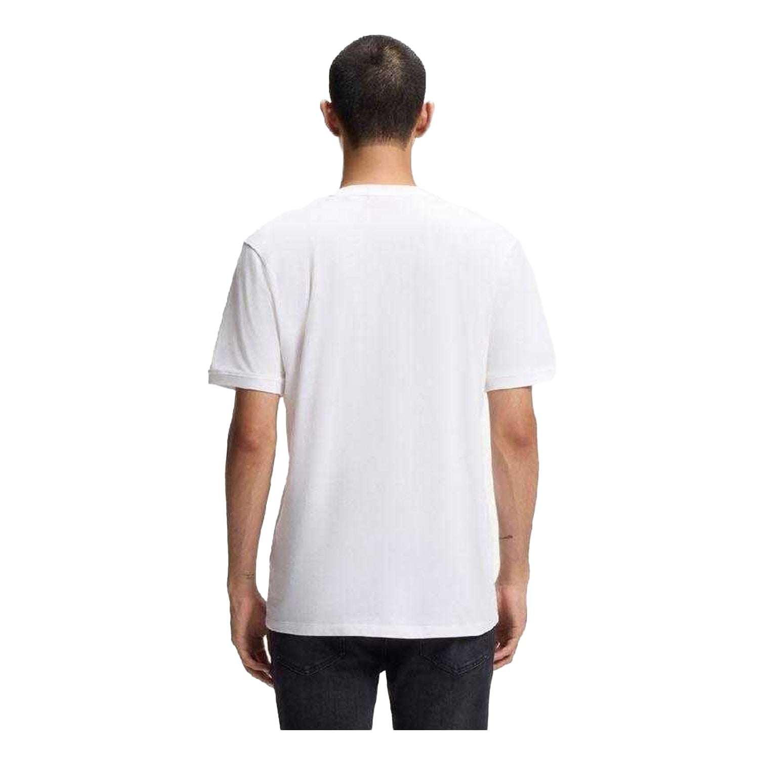 White - Back - Hugo Mens Diragolino212 Logo T-Shirt