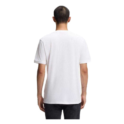 White - Back - Hugo Mens Diragolino212 Logo T-Shirt