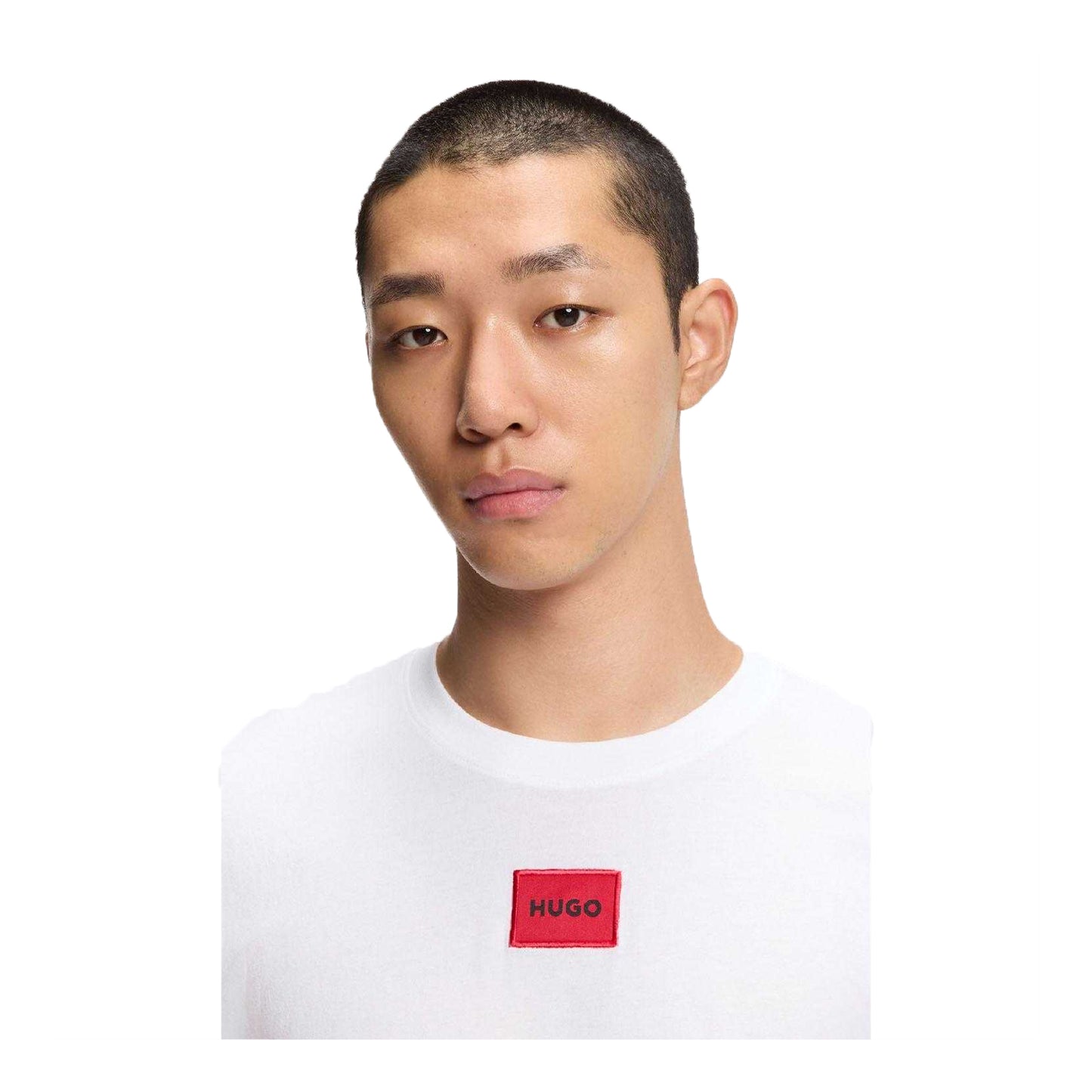 White - Side - Hugo Mens Diragolino212 Logo T-Shirt