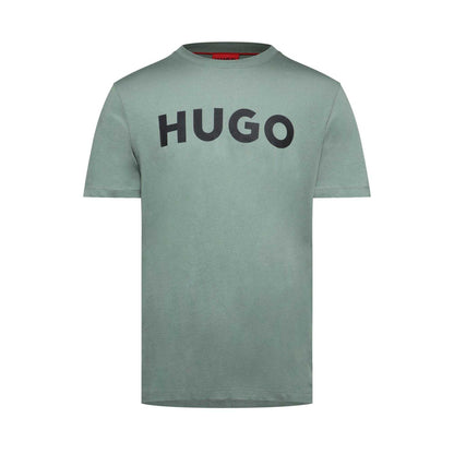 Green - Front - Hugo Mens Dulivio Logo T-Shirt