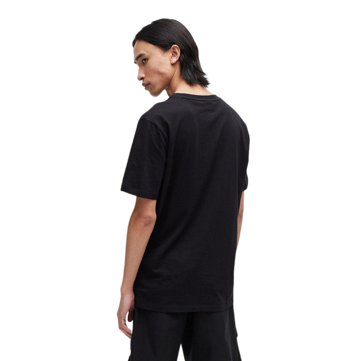 Black - Back - Hugo Mens Dulive Box Logo T-Shirt