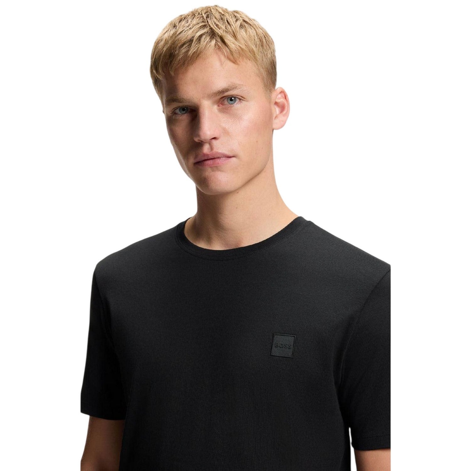 Black - Back - Boss Mens Tales Tonal Logo T-Shirt