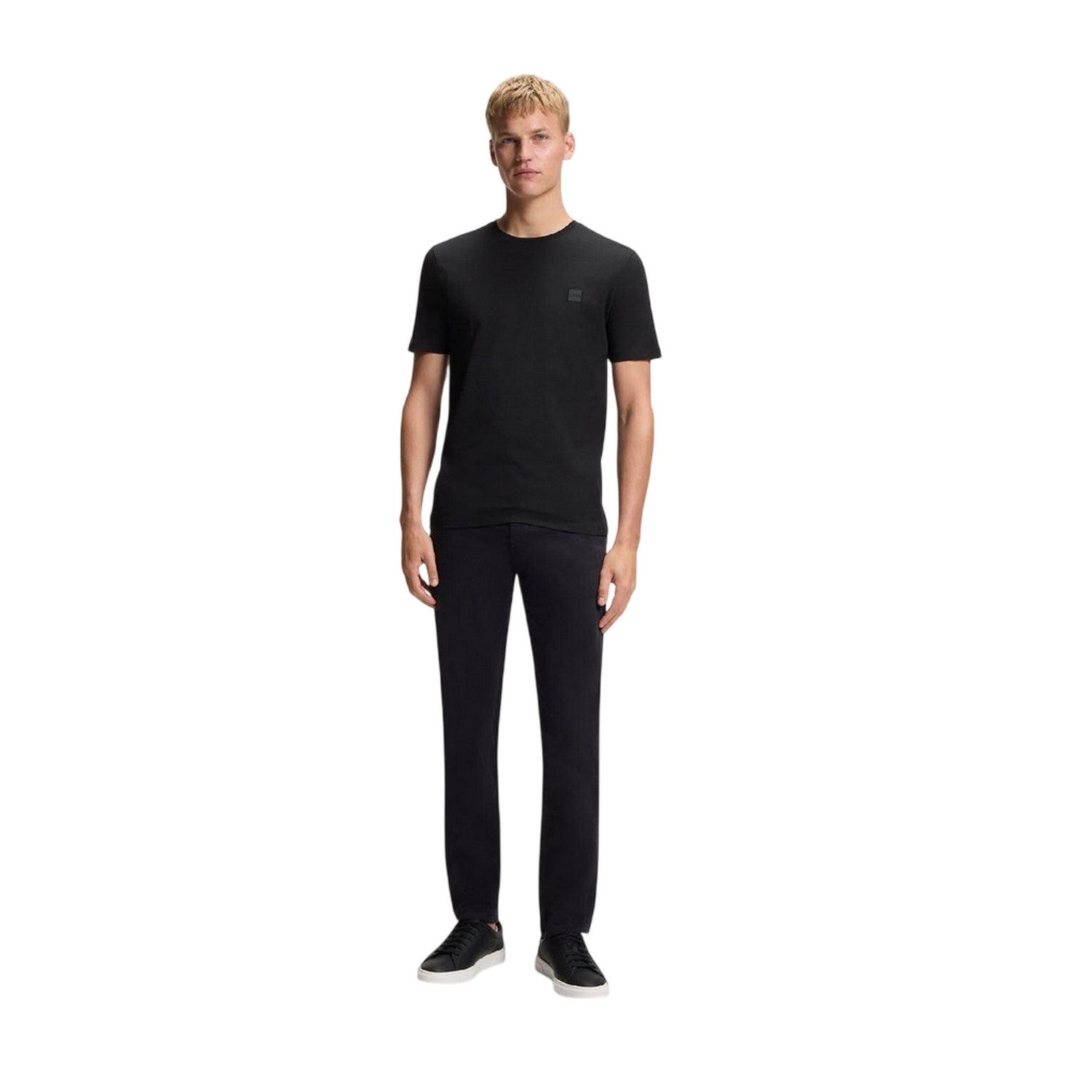 Black - Lifestyle - Boss Mens Tales Tonal Logo T-Shirt
