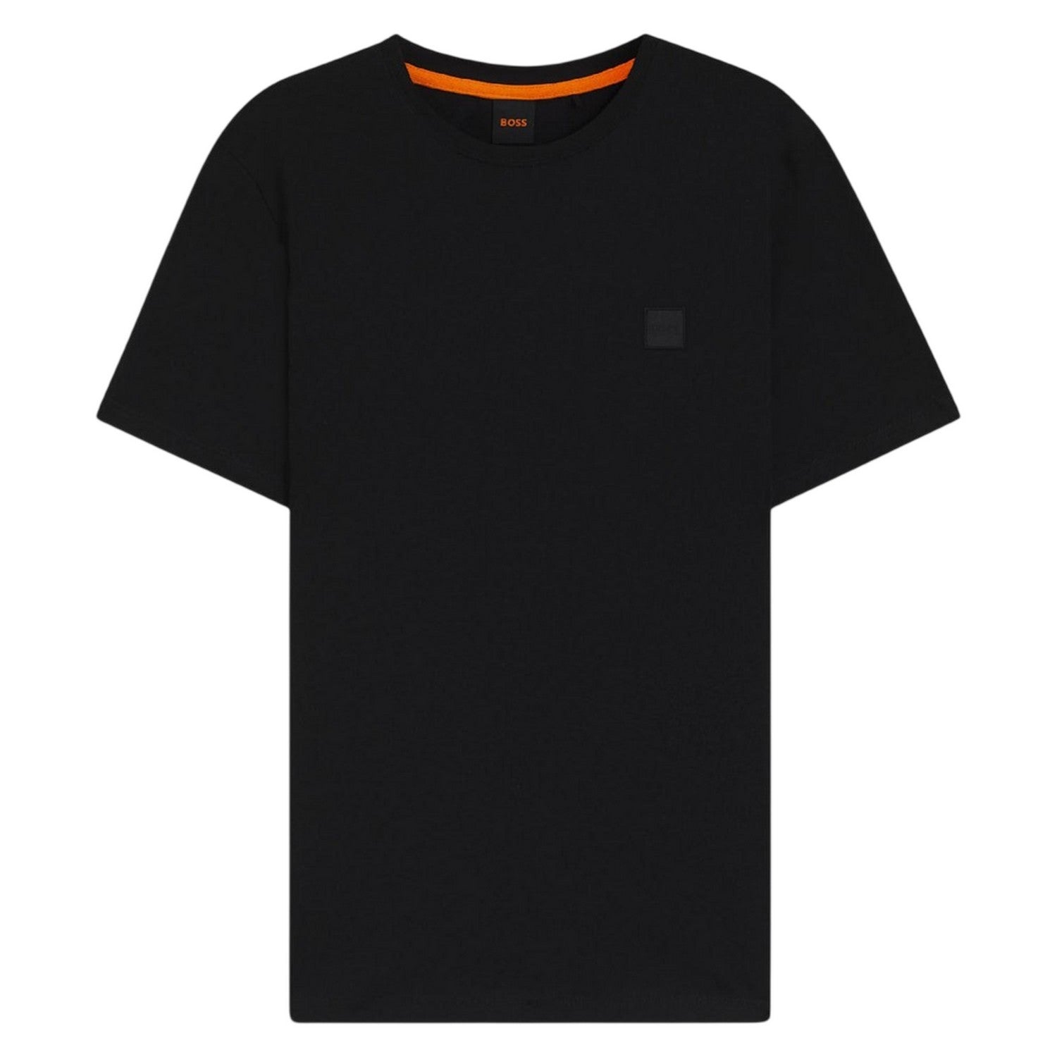 Black - Front - Boss Mens Tales Tonal Logo T-Shirt